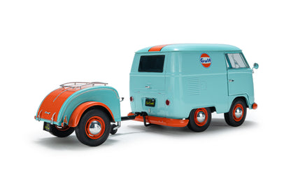 Solido 1950 Volkswagen T1 Van Kool Combi Gulf Oil Tribute Blue 1:18