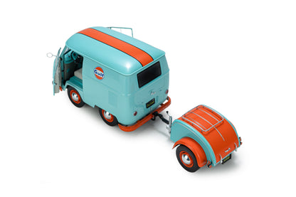 Solido 1950 Volkswagen T1 Van Kool Combi Gulf Oil Tribute Blue 1:18