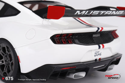Topspeed 2025 Ford Mustang GTD Spirit of America Performance White 1:18
