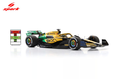 Spark-Model Mclaren F1 Team MCL38 Oscar Piastri 2nd Monaco GP 2024 1:18