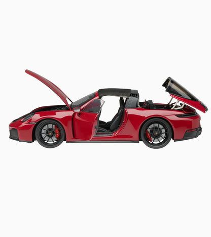 Minichamps Porsche 911 992.2 Targa 4 GTS Hybrid Carmine Red 1:18 DEALER EDITION