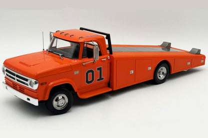 Acme 1970 Dodge D-300 Ramp Truck "The General" Orange 1:18