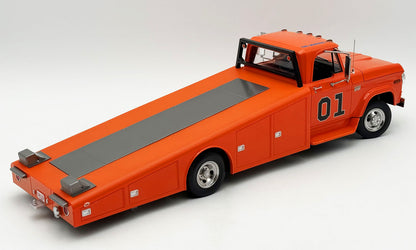 Acme 1970 Dodge D-300 Ramp Truck "The General" Orange 1:18