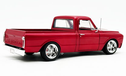 Acme 1967 Chevrolet C-10 Custom Showtime Pickup Truck Deep Candy Red 1:18