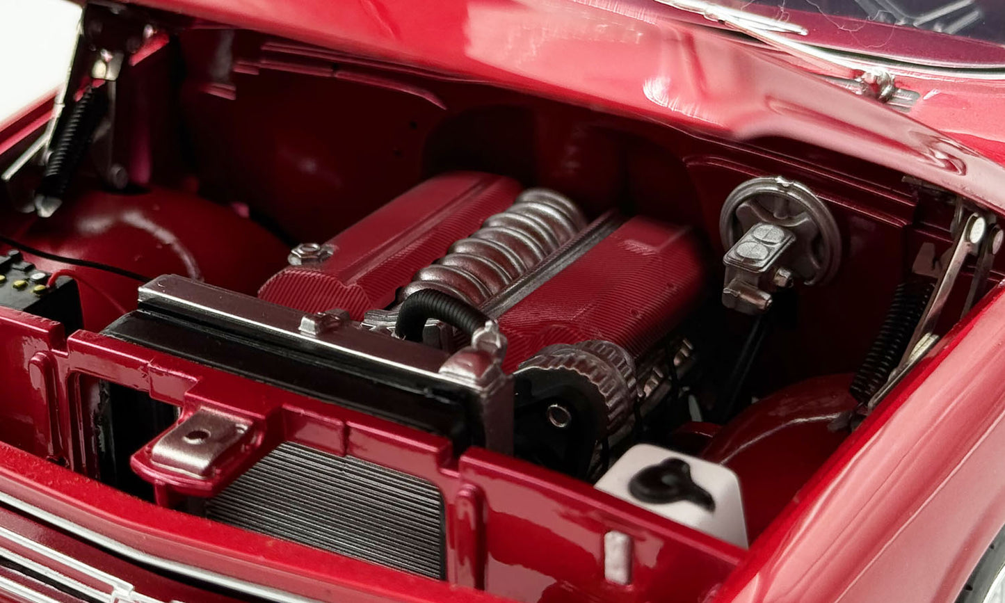 Acme 1967 Chevrolet C-10 Custom Showtime Pickup Truck Deep Candy Red 1:18