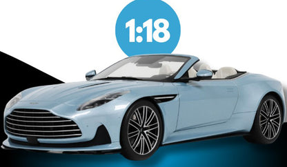 GT Spirit 2023 Aston Martin DB12 Volante Convertible Carribbean Blue Pearl 1:18