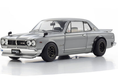 Kyosho Nissan Skyline 2000 GT-R (KPGC10) Modified Silver 1:18
