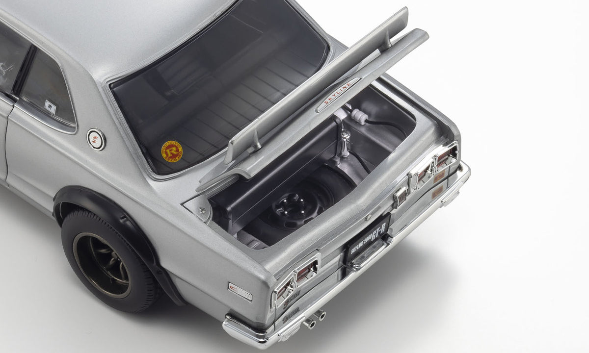 Kyosho Nissan Skyline 2000 GT-R (KPGC10) Modified Silver 1:18
