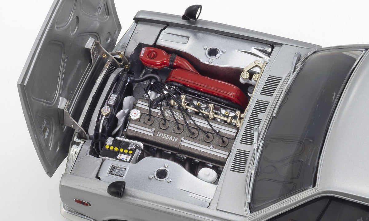Kyosho Nissan Skyline 2000 GT-R (KPGC10) Modified Silver 1:18