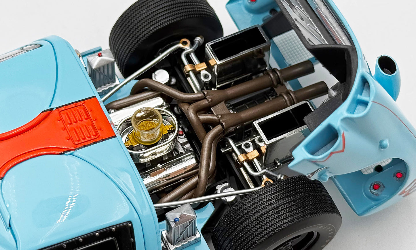 Shelby Collectibles 1966 Ford Gt40 MkII #6 Outlaw Gulf Blue & Orange 1:18