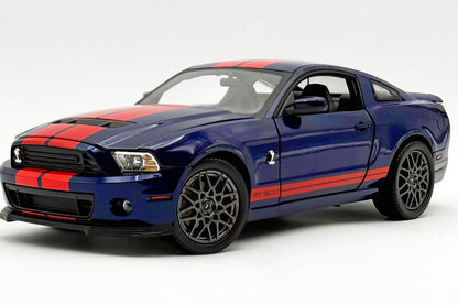 Shelby Collectibles 2013 Ford Shelby Mustang GT500 "Superman" Deep Impact Blue 1:18
