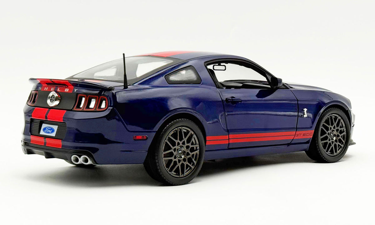 Shelby Collectibles 2013 Ford Shelby Mustang GT500 "Superman" Deep Impact Blue 1:18