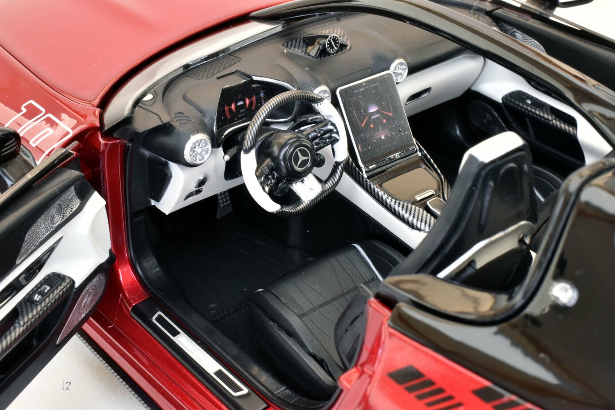 NZG 2025 Mercedes Benz AMG Purespeed SL63 Red 1:18 DEALER EDITION