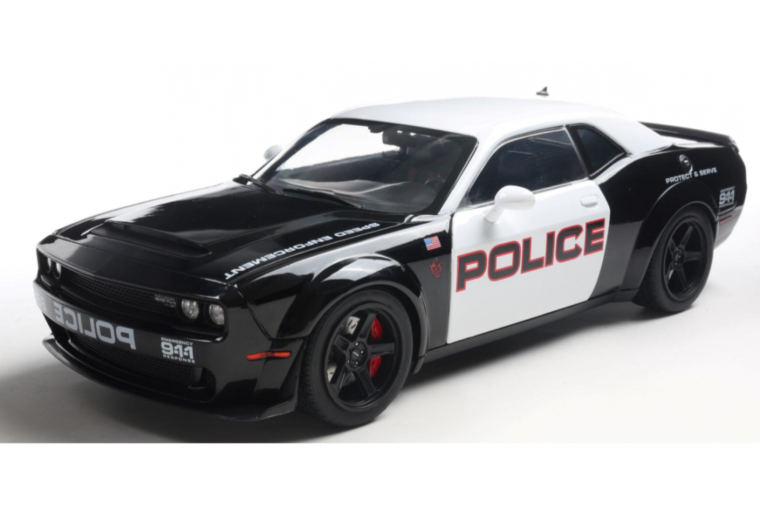 Solido 2023 Dodge Challenger SRT Hellcat Redeye Highway Patrol Black 1:18