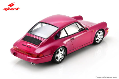 Spark Model 1992 Porsche 911 964 RS Street Rubystar Neo 1:18 WITH DISPLAY