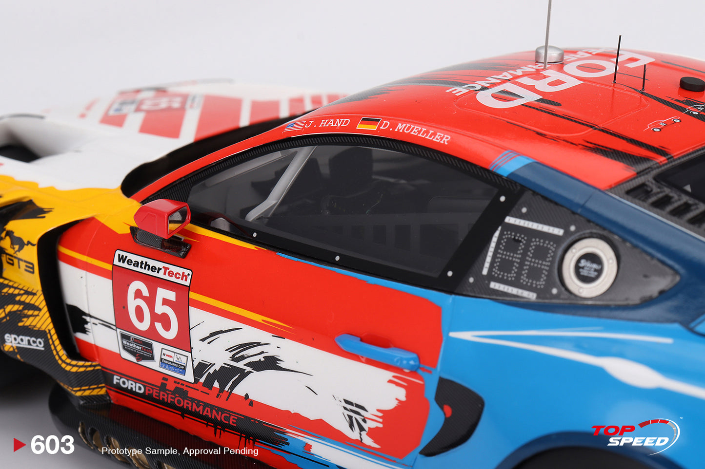 Topspeed Ford Mustang GT3 #65 Ford Multimatic Motorsports 2024 IMSA Laguna Seca 1:18