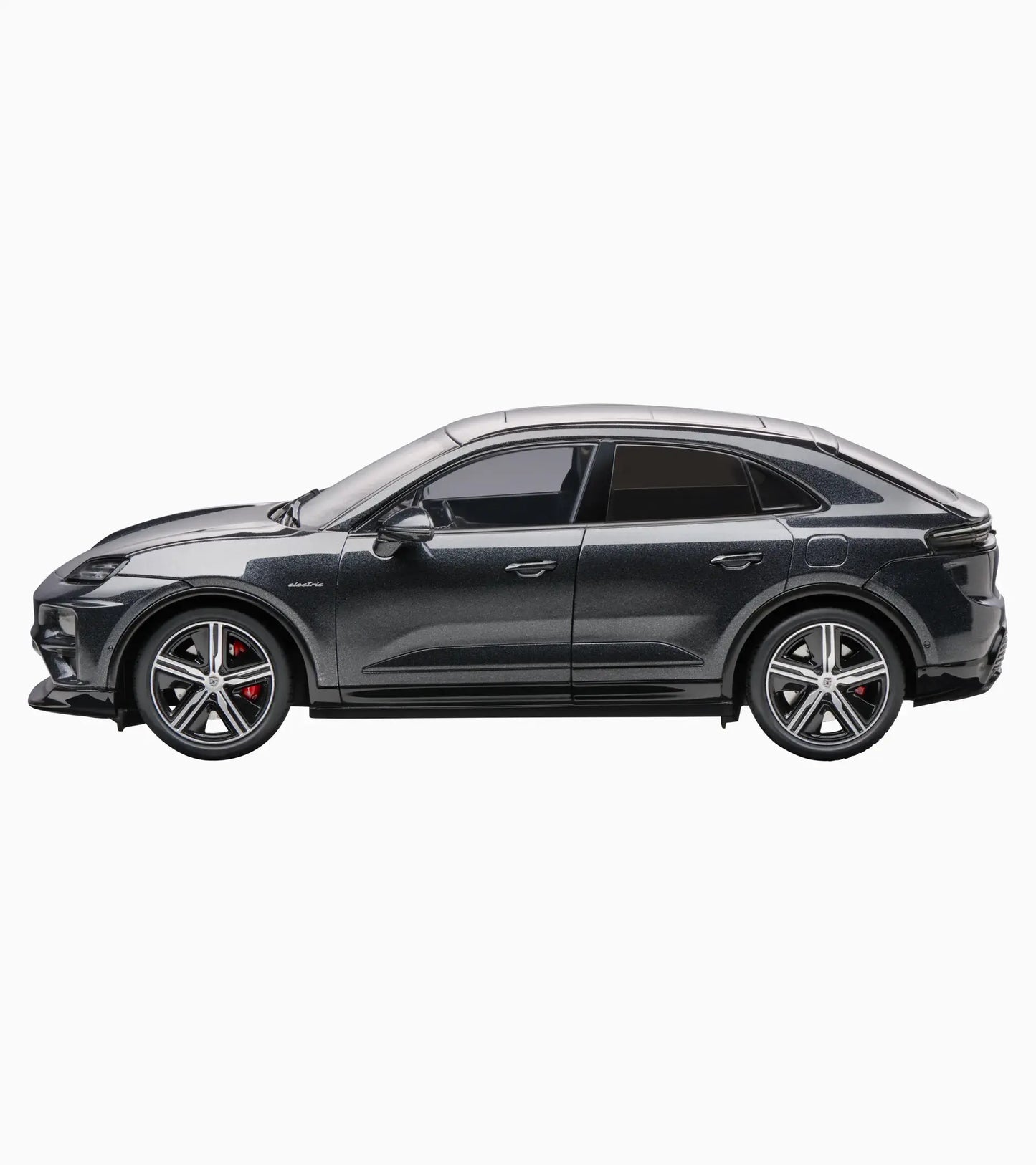 Norev 2024 Porsche Macan Turbo (H2) Volcano Grey DEALER EDITION 1:18