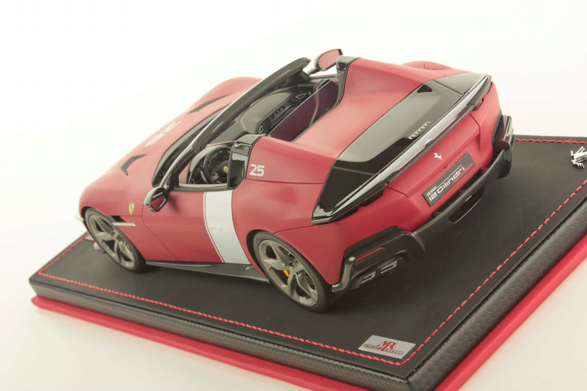 MR-Models 2025 Ferrari 12Cilindri Spider Rosso Racing Matte Red 1:18