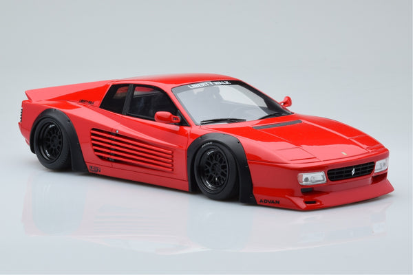 GT Spirit Ferrari 512 TR Testarossa LBWK Liberty Walk Rosso Corsa 1:18 ...
