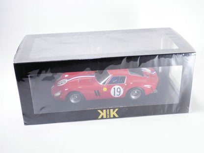KK Scale 1962 Ferrari 250 GTO #19 24hr Le Mans 1962 Red 1:18