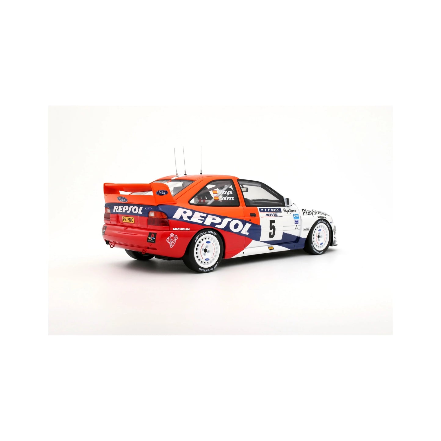 Otto 1997 Ford Escort WRC Rallye Catalunya (Sainz) White and Red 1:18