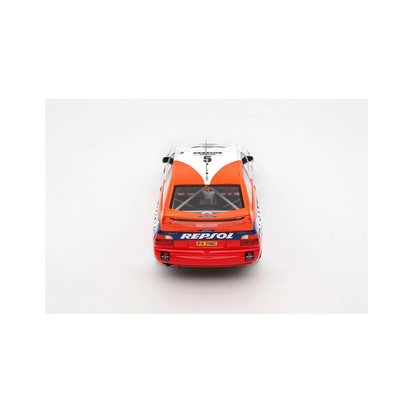 Otto 1997 Ford Escort WRC Rallye Catalunya (Sainz) White and Red 1:18