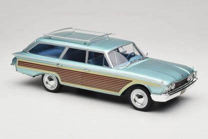 MCG 1960 Ford LTD Country Squire Blue Metallic & Woodgrain 1:18