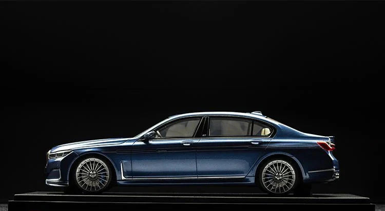 GT Spirit 2022 BMW Alpina Bi-Turbo B7 LCI (G12) Sedan 7 Series Blue Metallic 1:18 DEALER EDITION