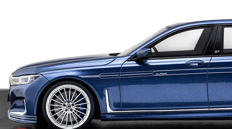 GT Spirit 2022 BMW Alpina Bi-Turbo B7 LCI (G12) Sedan 7 Series Blue Metallic 1:18 DEALER EDITION