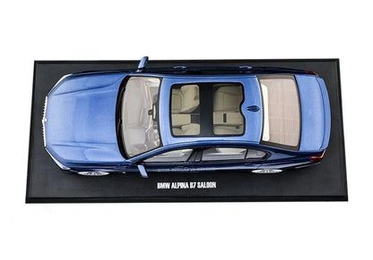 GT Spirit 2022 BMW Alpina Bi-Turbo B7 LCI (G12) Sedan 7 Series Blue Metallic 1:18 DEALER EDITION