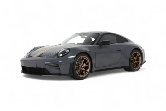 GT Spirit 2025 Porsche 911 992.2 GT3 Touring Slate Grey Neo w/ Gold Wheels & Stripe 1:18