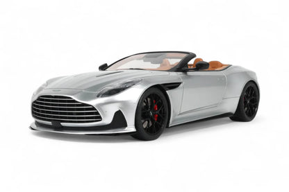 GT Spirit 2023 Aston Martin DB12 Volante Convertible Silver Metallic 1:18