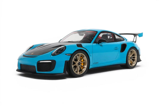 GT Spirit 2018 Porsche 911 991.2 GT2 RS Weissach Package Miami Blue 1:12