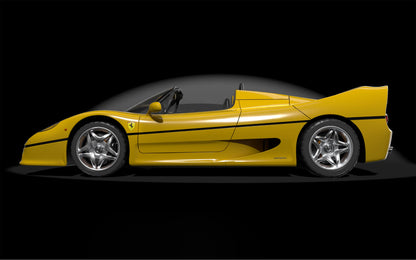 Pocher Ferrari F50 Giallo Modena (Yellow) 1:8