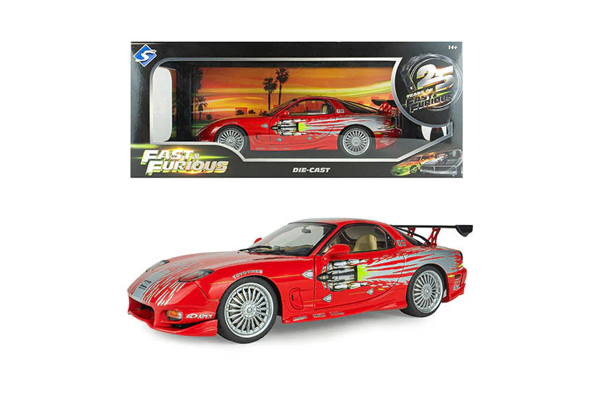 Solido Mazda RX7 (FD3RS) Dom's "Fast & the Furious" Red 1:18