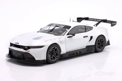 Ixo Ford Mustang GT3 Coyote Racing Spec Plain Body Version White 1:18