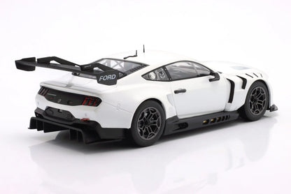 Ixo Ford Mustang GT3 Coyote Racing Spec Plain Body Version White 1:18