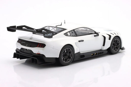 Ixo Ford Mustang GT3 Coyote Racing Spec Plain Body Version White 1:18