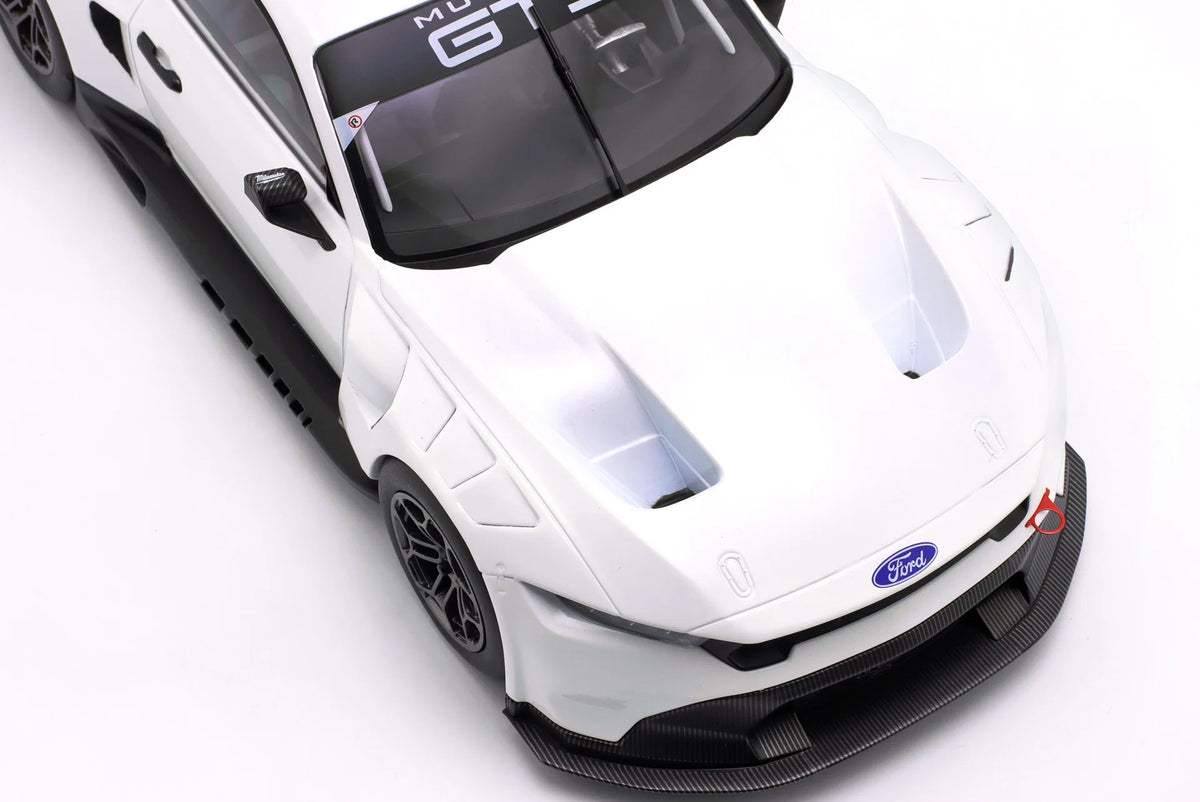 Ixo Ford Mustang GT3 Coyote Racing Spec Plain Body Version White 1:18