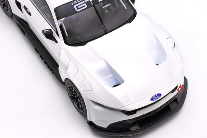 Ixo Ford Mustang GT3 Coyote Racing Spec Plain Body Version White 1:18