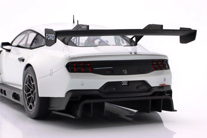 Ixo Ford Mustang GT3 Coyote Racing Spec Plain Body Version White 1:18