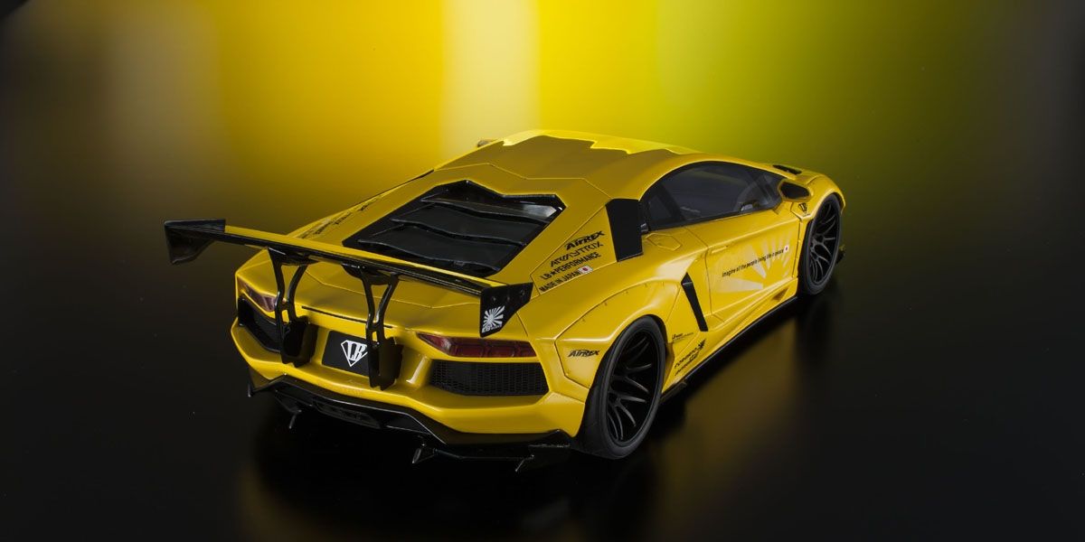 Kyosho Lamborghini Aventador LB Works Yellow 1:18