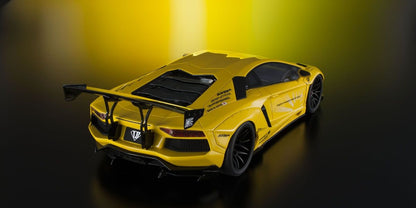 Kyosho Lamborghini Aventador LB Works Yellow 1:18