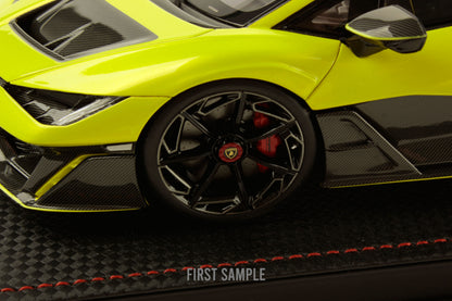 MR Models 2025 Lamborghini Fenomeno Giallo Crius (Yellow/Black) WITH DISPLAY 1:18