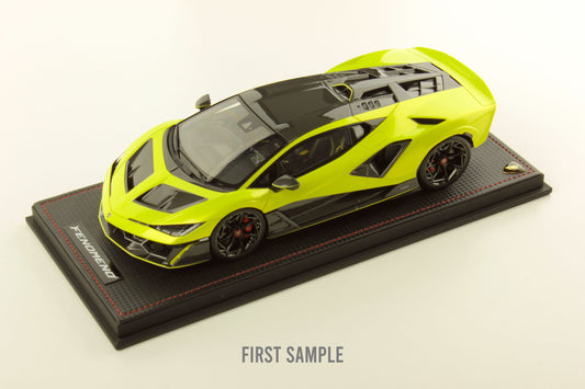 MR Models 2025 Lamborghini Fenomeno Giallo Crius (Yellow/Black) WITH DISPLAY 1:18