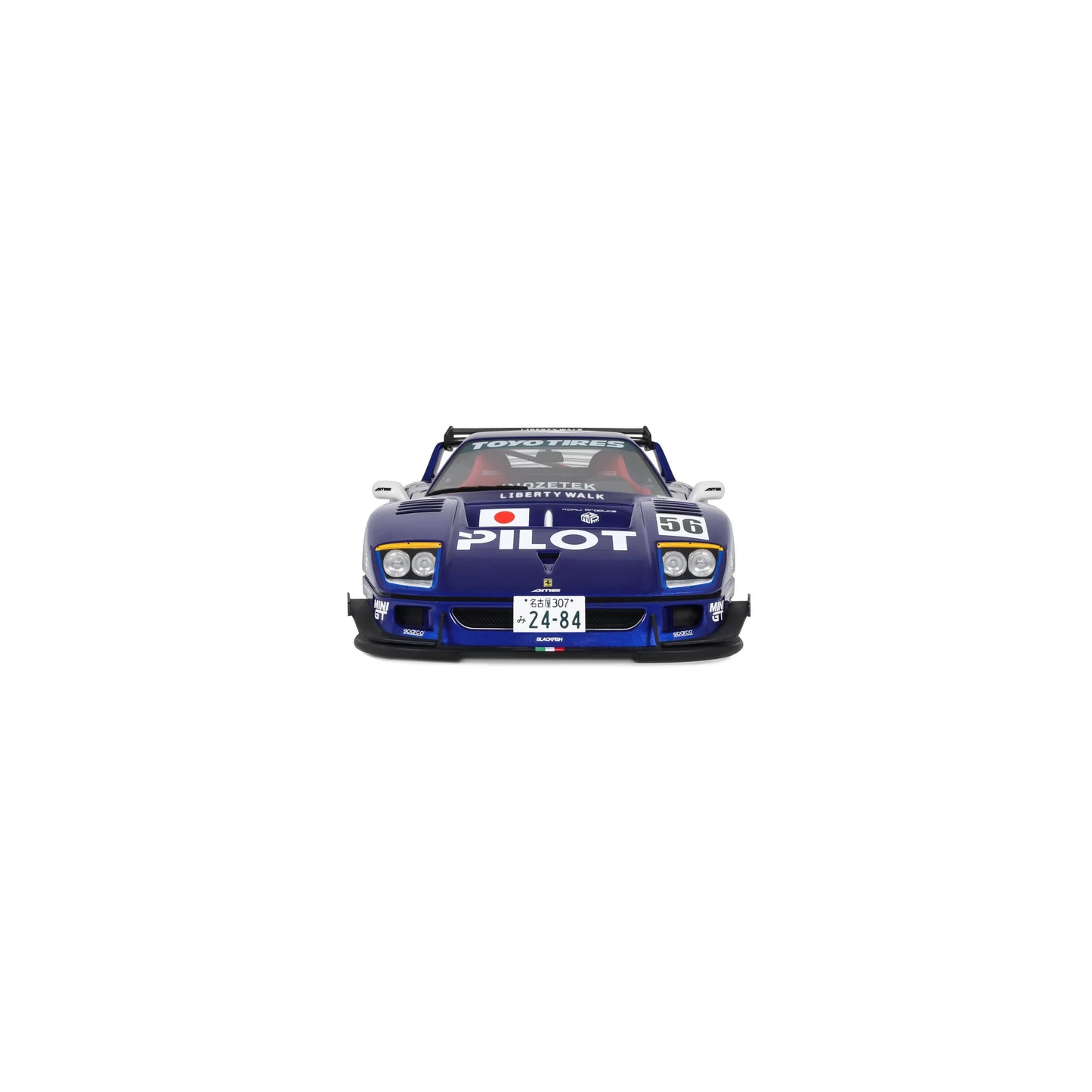Otto 2024 Ferrari F40 LBWK Pilot #56 Blue Metallic 1:18