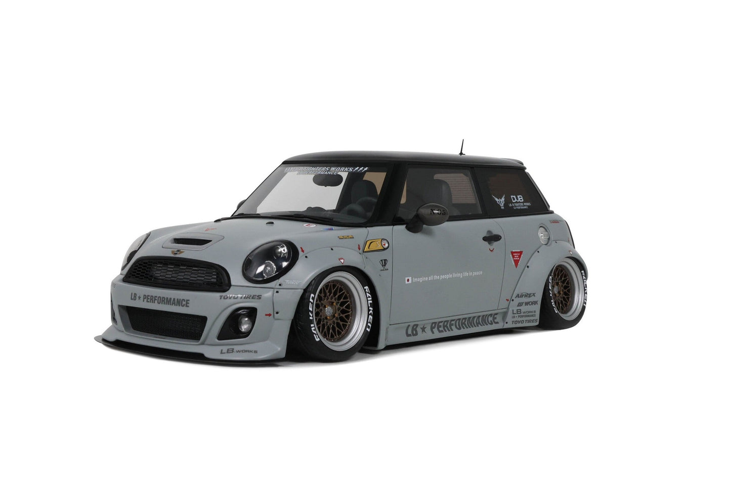 Otto 2015 Mini Cooper R56 LB Works LB Nation Grey 1:18