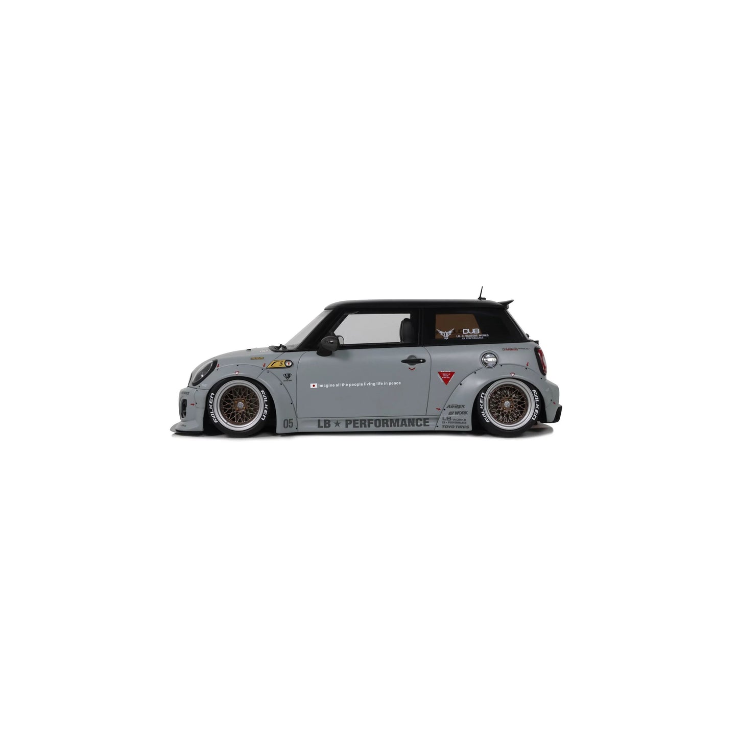 Otto 2015 Mini Cooper R56 LB Works LB Nation Grey 1:18