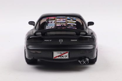 Solido 1999 Mazda RX7 FD3RS Itasha Works Black and Fuscia 1:18