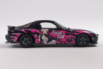 Solido 1999 Mazda RX7 FD3RS Itasha Works Black and Fuscia 1:18